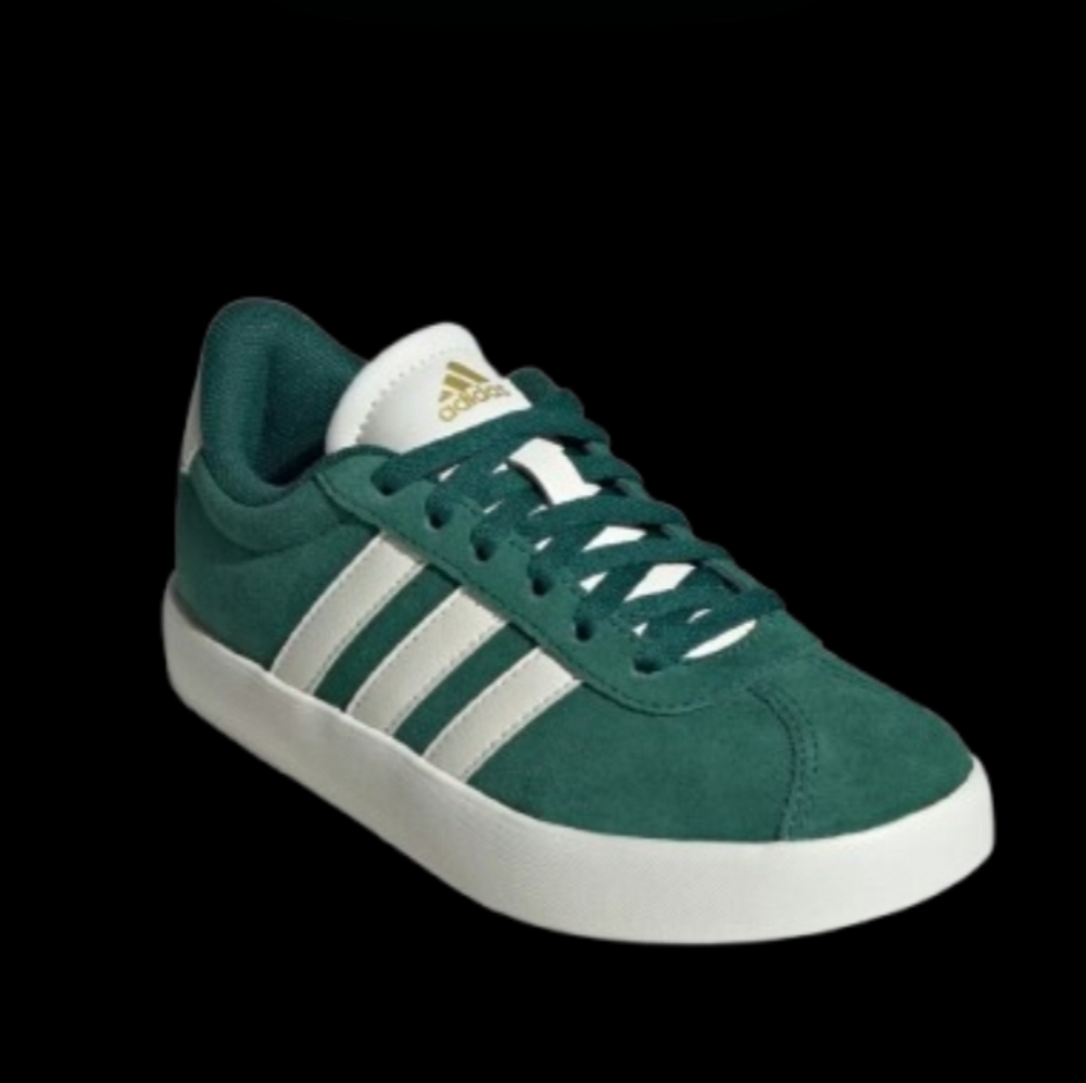 Adidas VL Court 3.0 Womens/Kids Collegiate Green White Gold